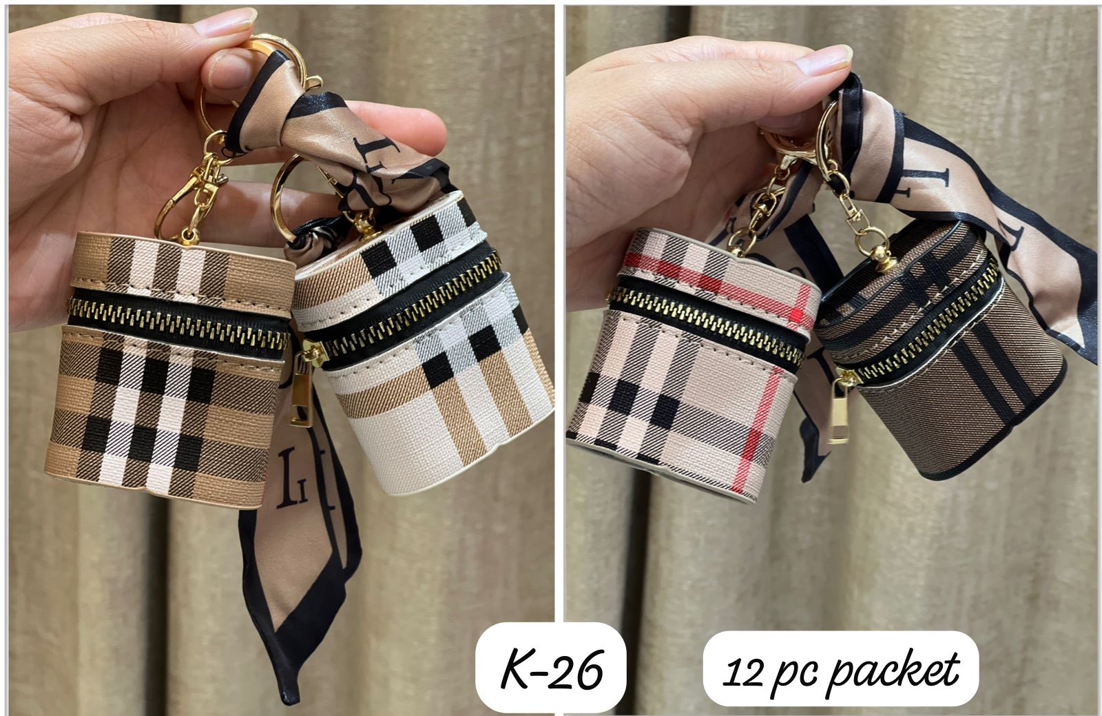 Leather Coin pouch Lipstick Organizer Airpod Case