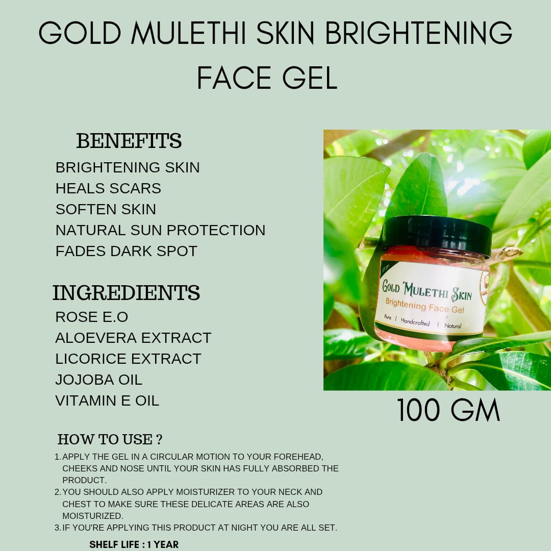 Gold Mulethi Skin Brightening Face Gel