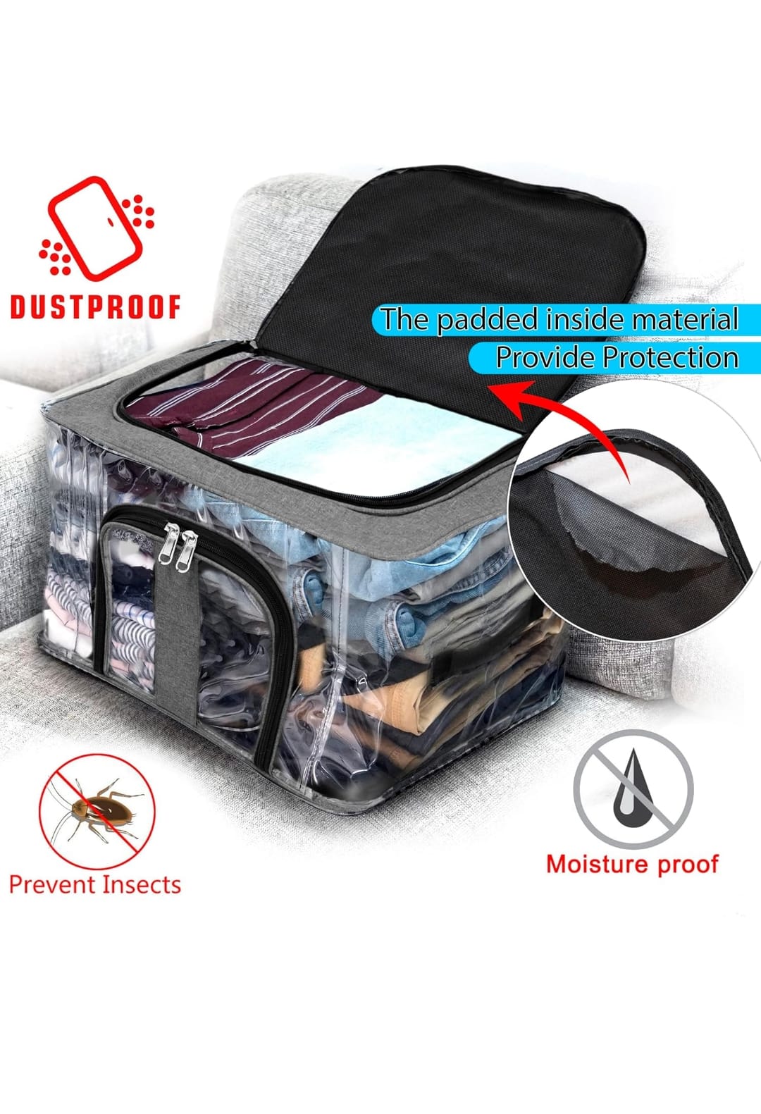 26 LTR TRANSPARENT STORAGE