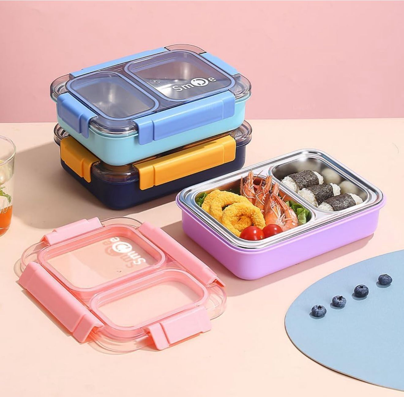 2 Grid Lunch Box