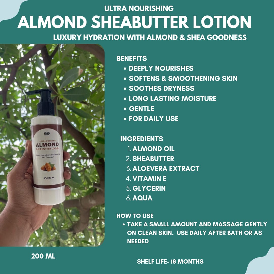 Ultra Nourishing Almond Shea butter Lotion