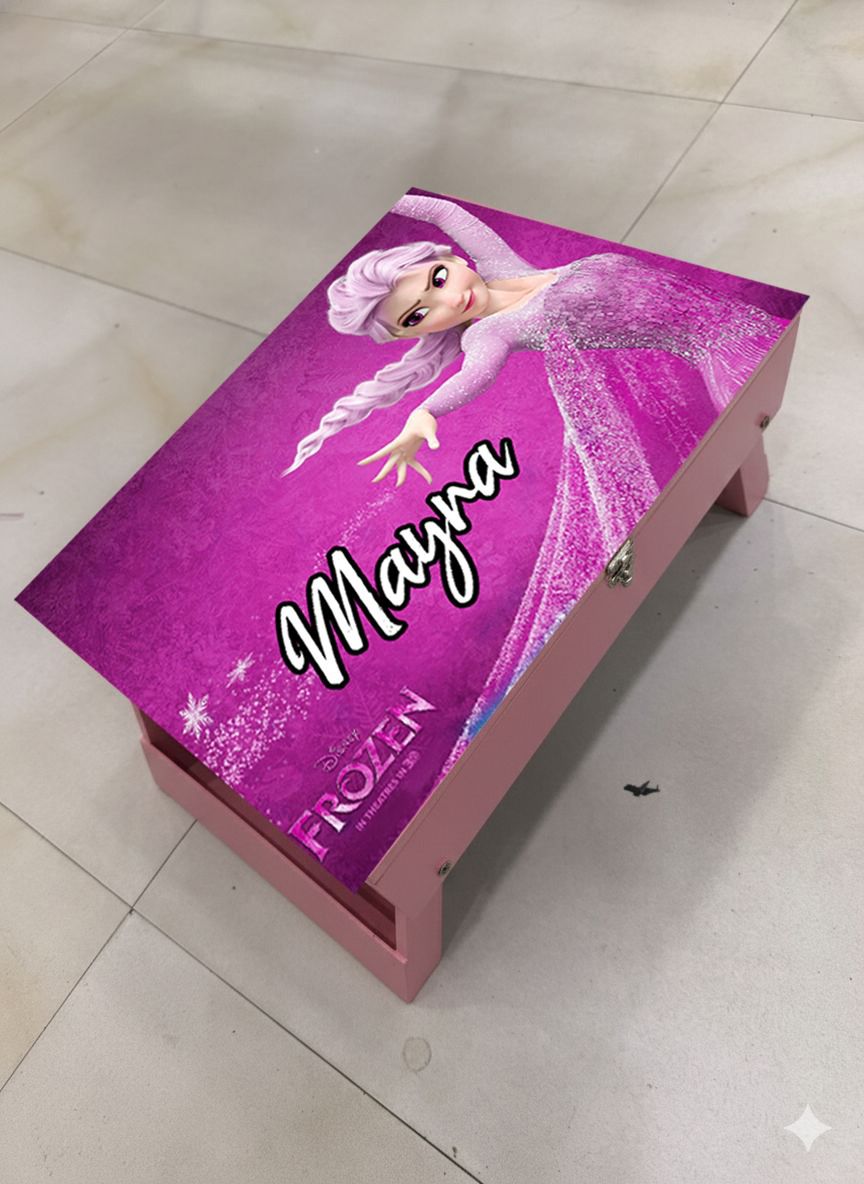 Personalized Kids Study Table With Storage