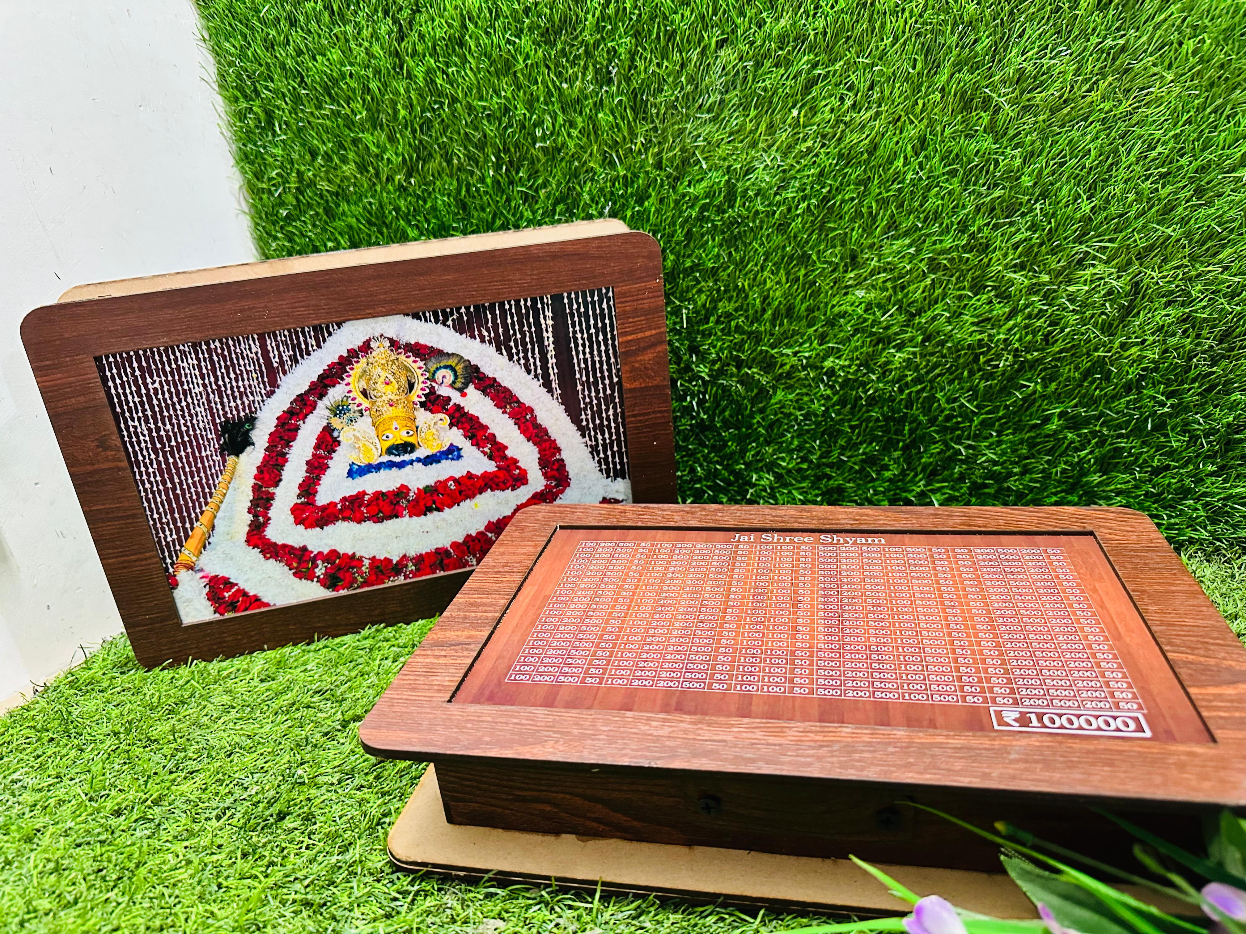 Wooden money bank