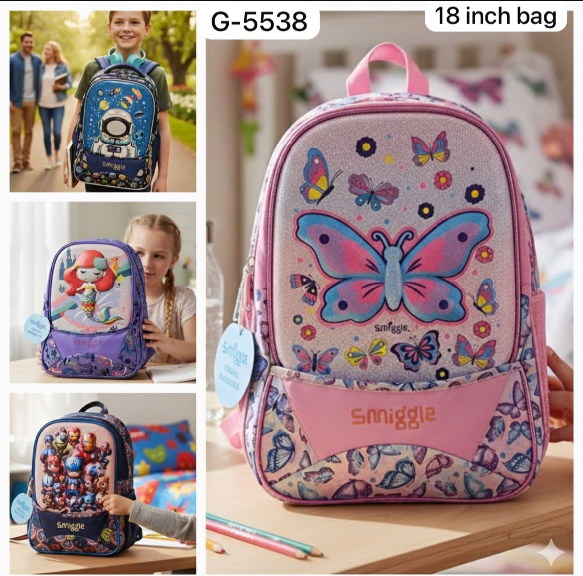Model No. 5538 School Bags 18inches