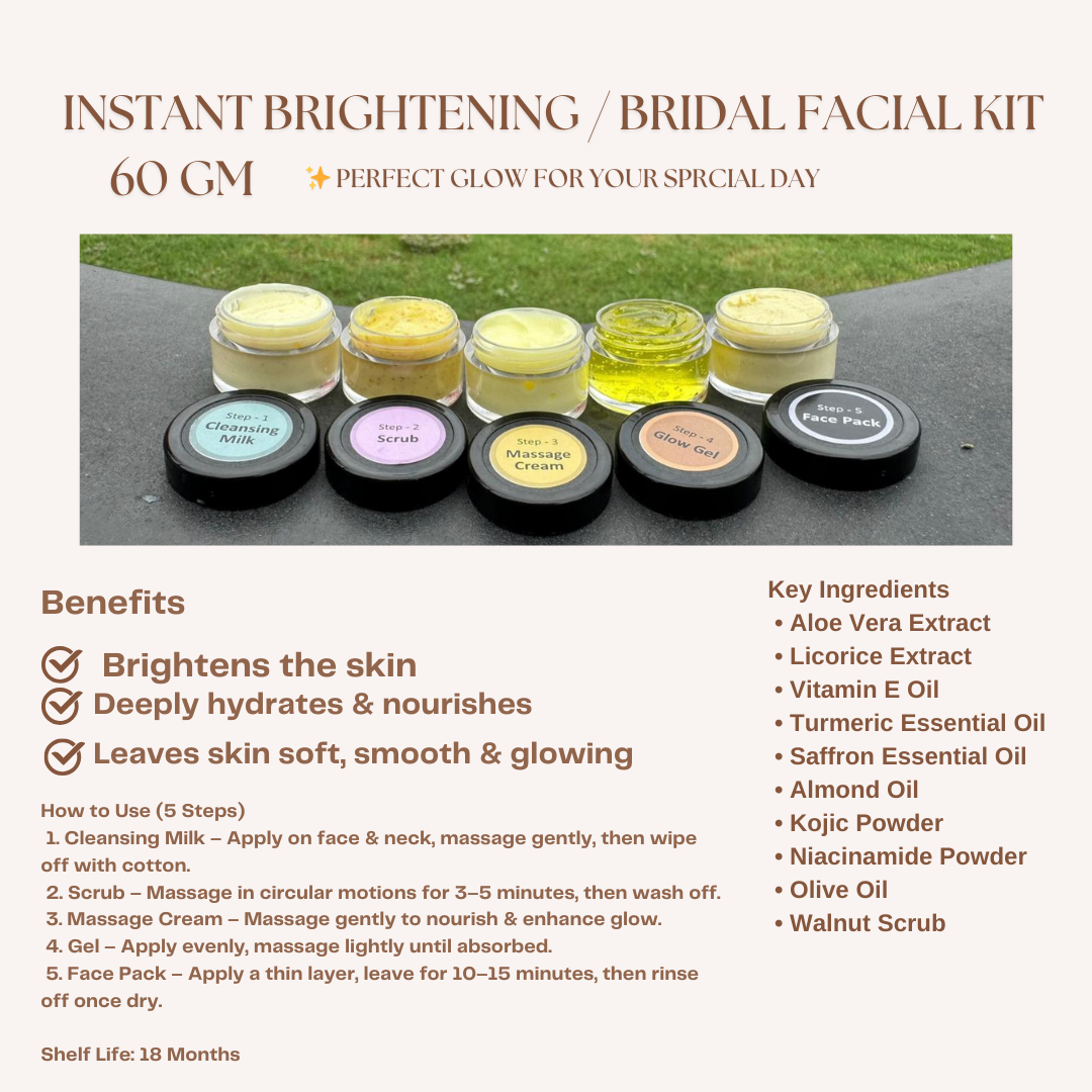 Instant Brightening Bridal Facial Kit