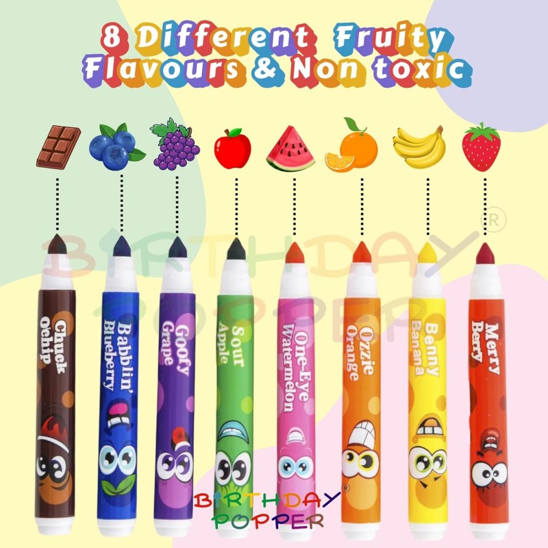 Macron Crazy Faces Scented Marker