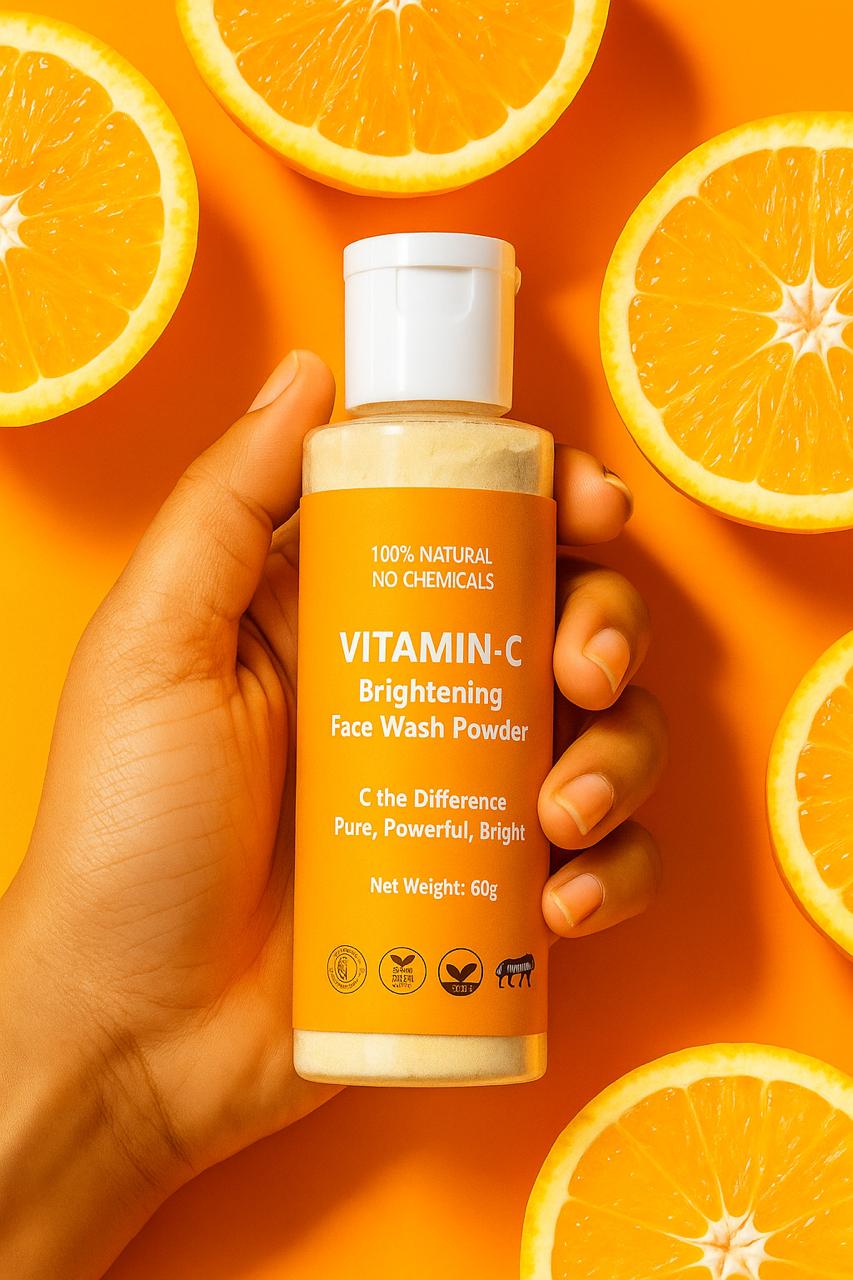 Vitamin-C Brightening Face Wash Powder