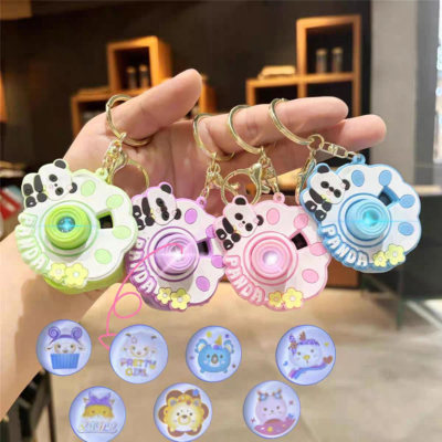 Cute Panda Projector Keychains
