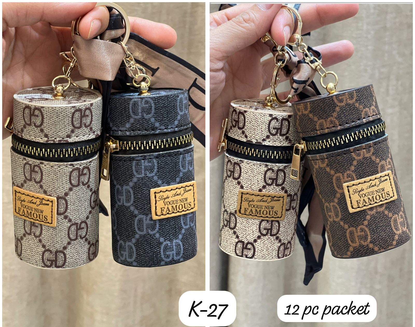 Leather Coin pouch Lipstick Organizer Airpod Case