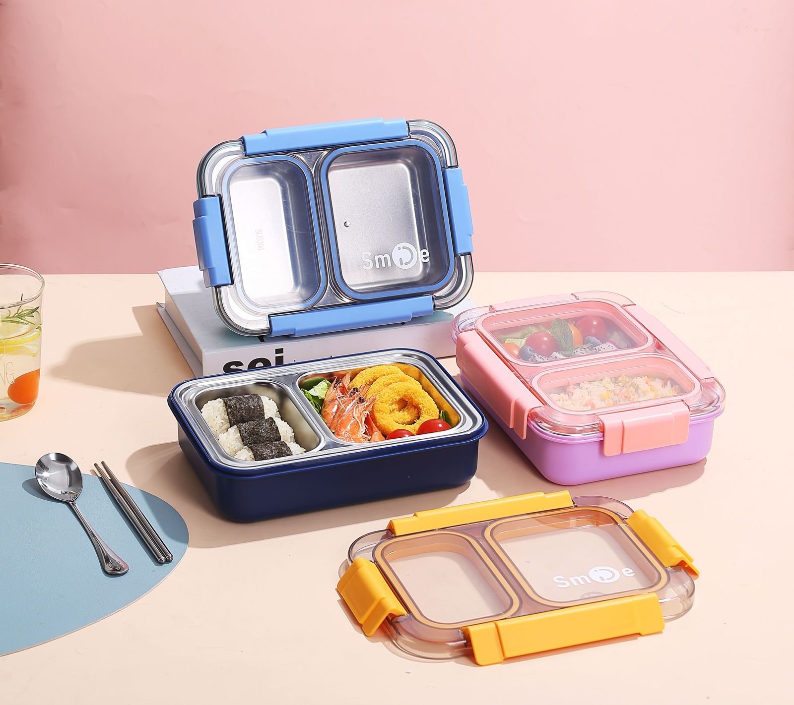2 Grid Lunch Box