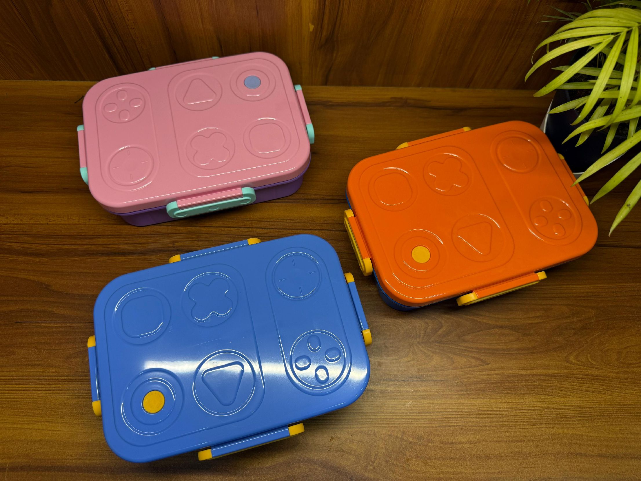 3 Grid shapes lunch box