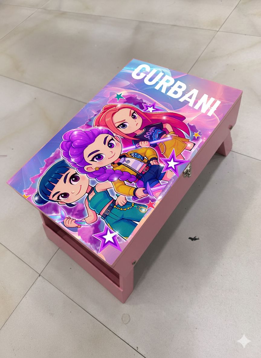 Personalized Kids Study Table With Storage