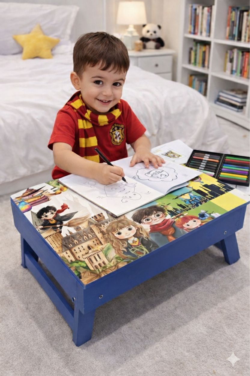 Personalized Kids Study Table With Storage