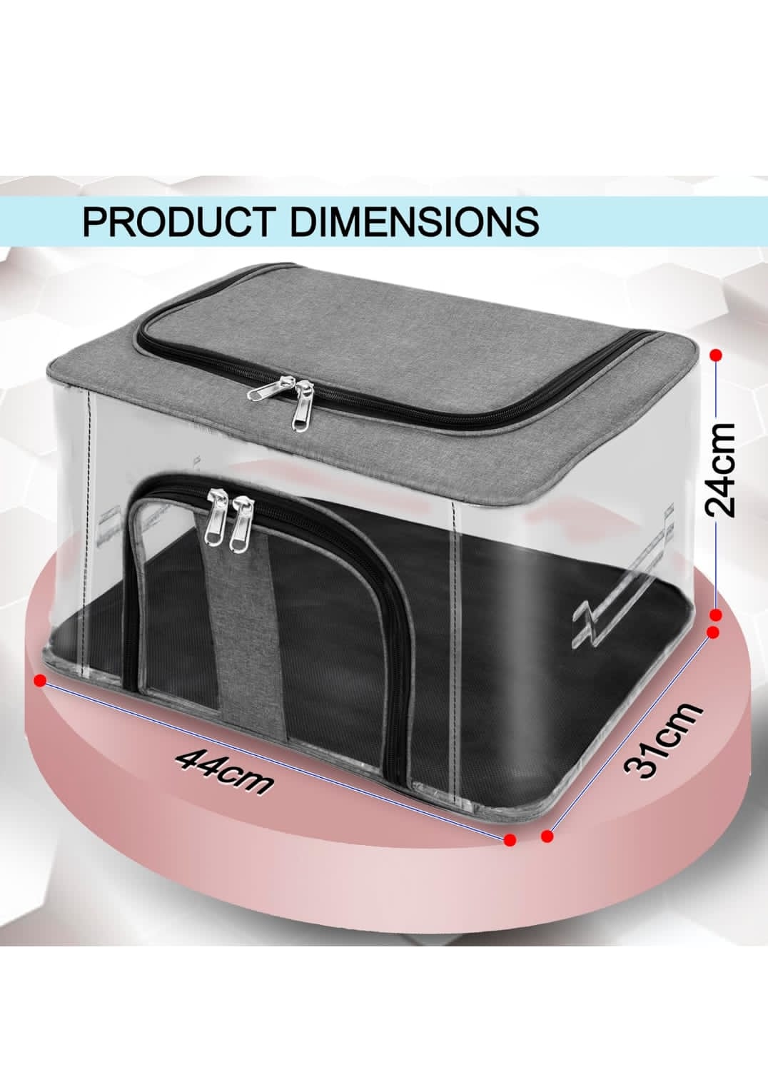 26 LTR TRANSPARENT STORAGE