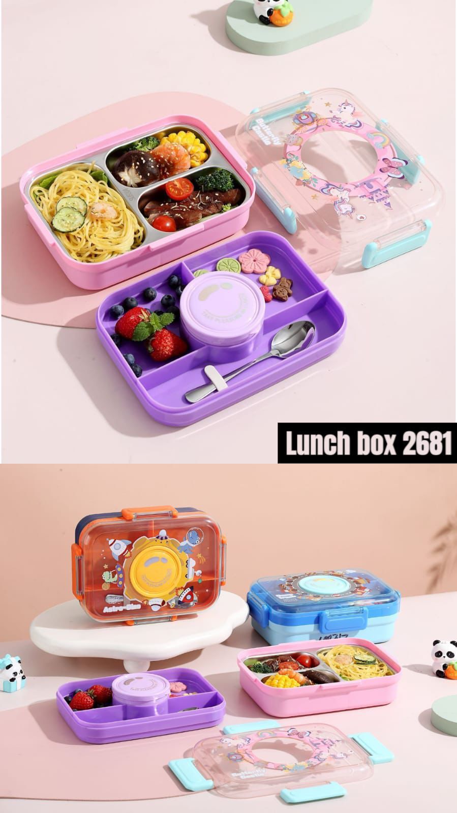 3 Grid Lunch Box